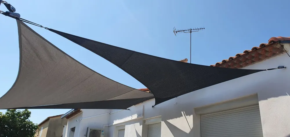 Voile d'ombrage à Lunel